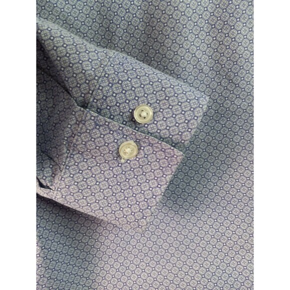 NICK GRAHAM Mens Lavender Pattern Modern Fit Longsleeve Shirt Size Xlarge - Picture 8 of 10